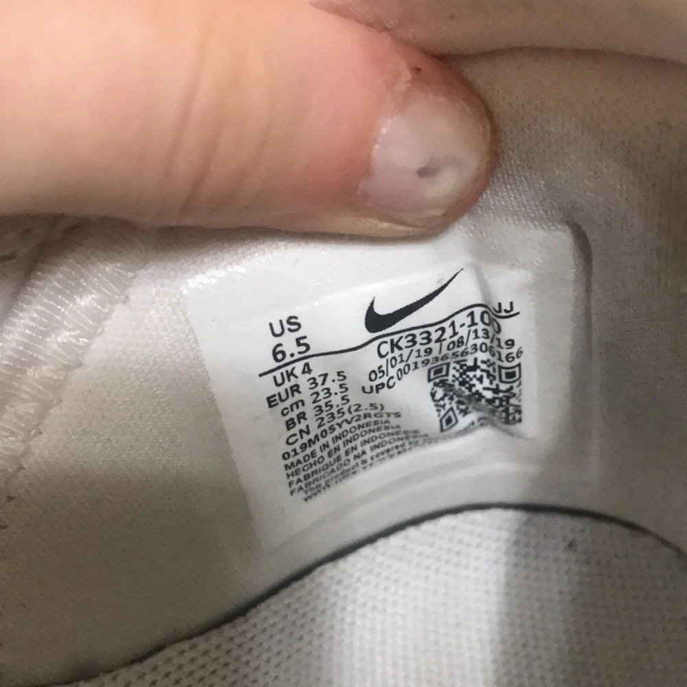 Nike X Olivia Kim Air Footscape No Cover Zebra Print Shoes - Picture 3 of 10